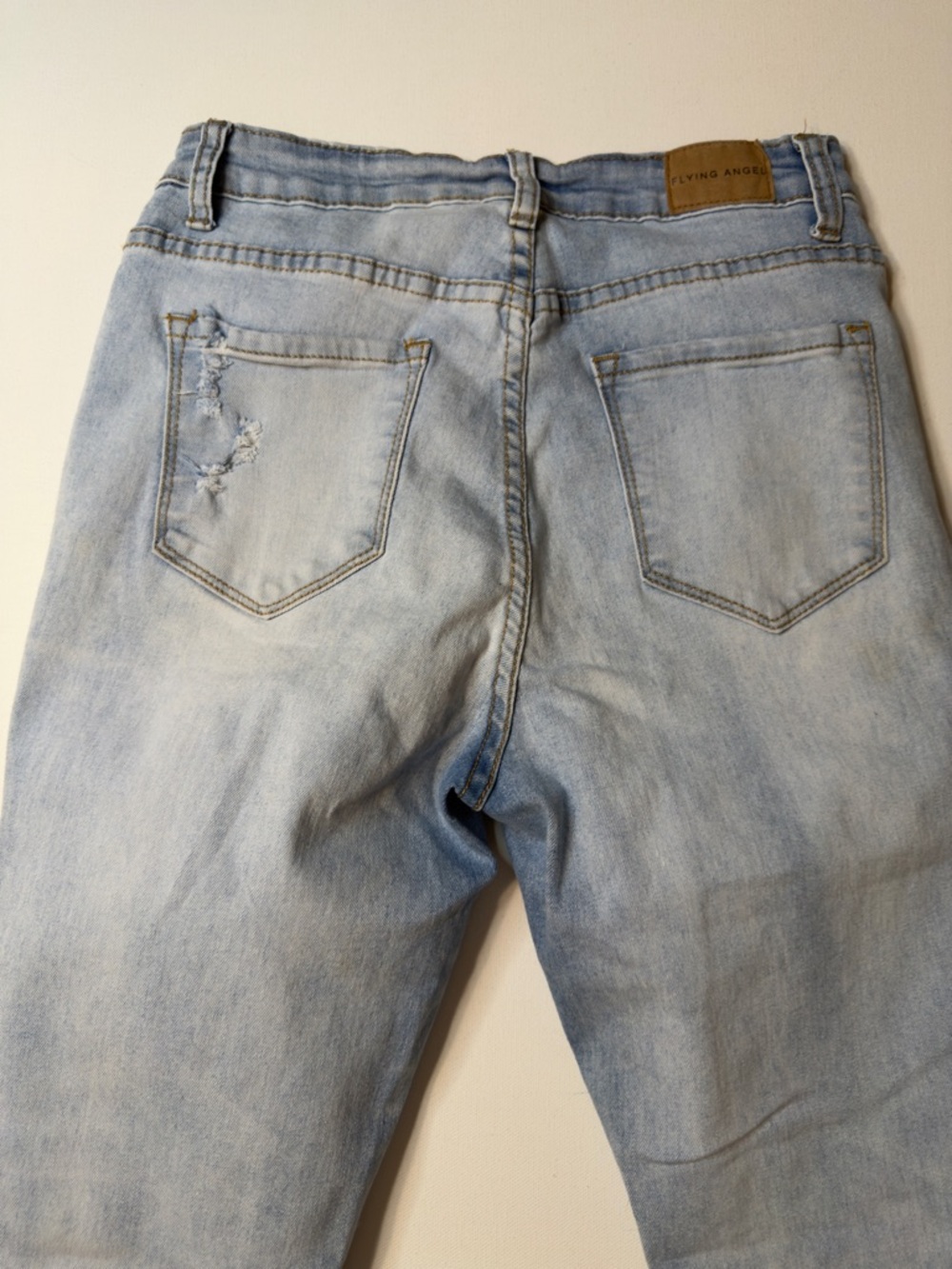 EUC Women's Flying Angel Light Wash Denim Jeans Size 7/25" Inseam (KB6) - Picture 8 of 9